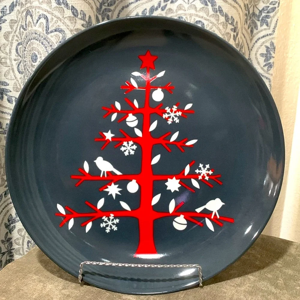 🔹Crate & Barrel ..RED TREE 13.5